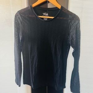 Black Think Medical Long Sleeve Top